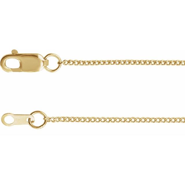 Diamond-Cut Curb Chain Necklace