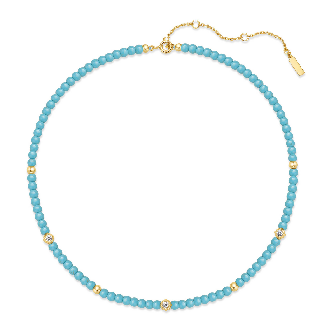 Turquoise Beaded Necklace