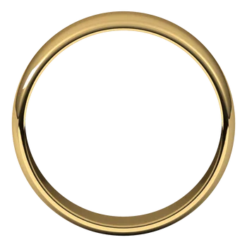 14K Half Round Lightweight Band