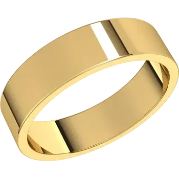 14K Standard Fit Flat Band