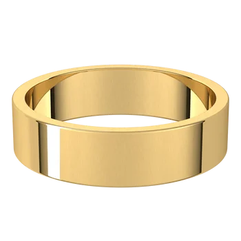 14K Standard Fit Flat Band