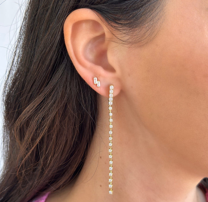 Linear Drop Earrings