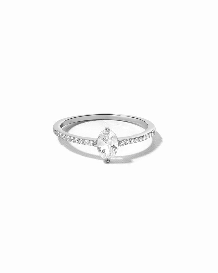 Accented Oval Compass Travel Ring