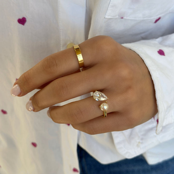 Toi et Moi Pearl Ring