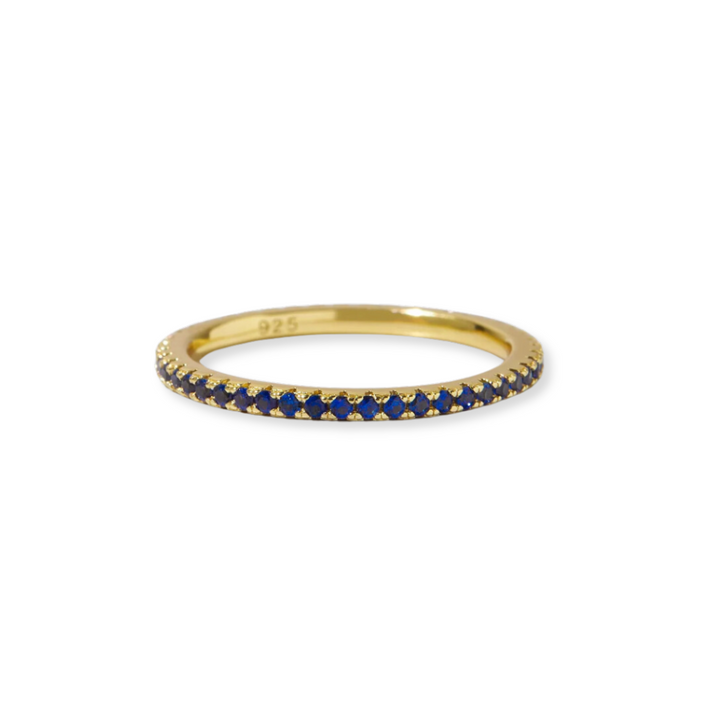 Gold Eternity Birthstone Ring