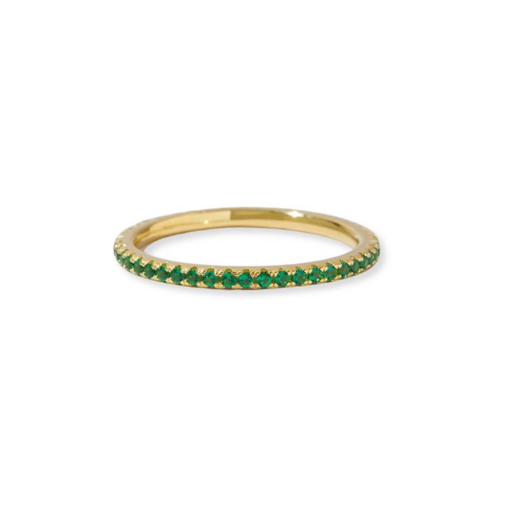 Gold Eternity Birthstone Ring