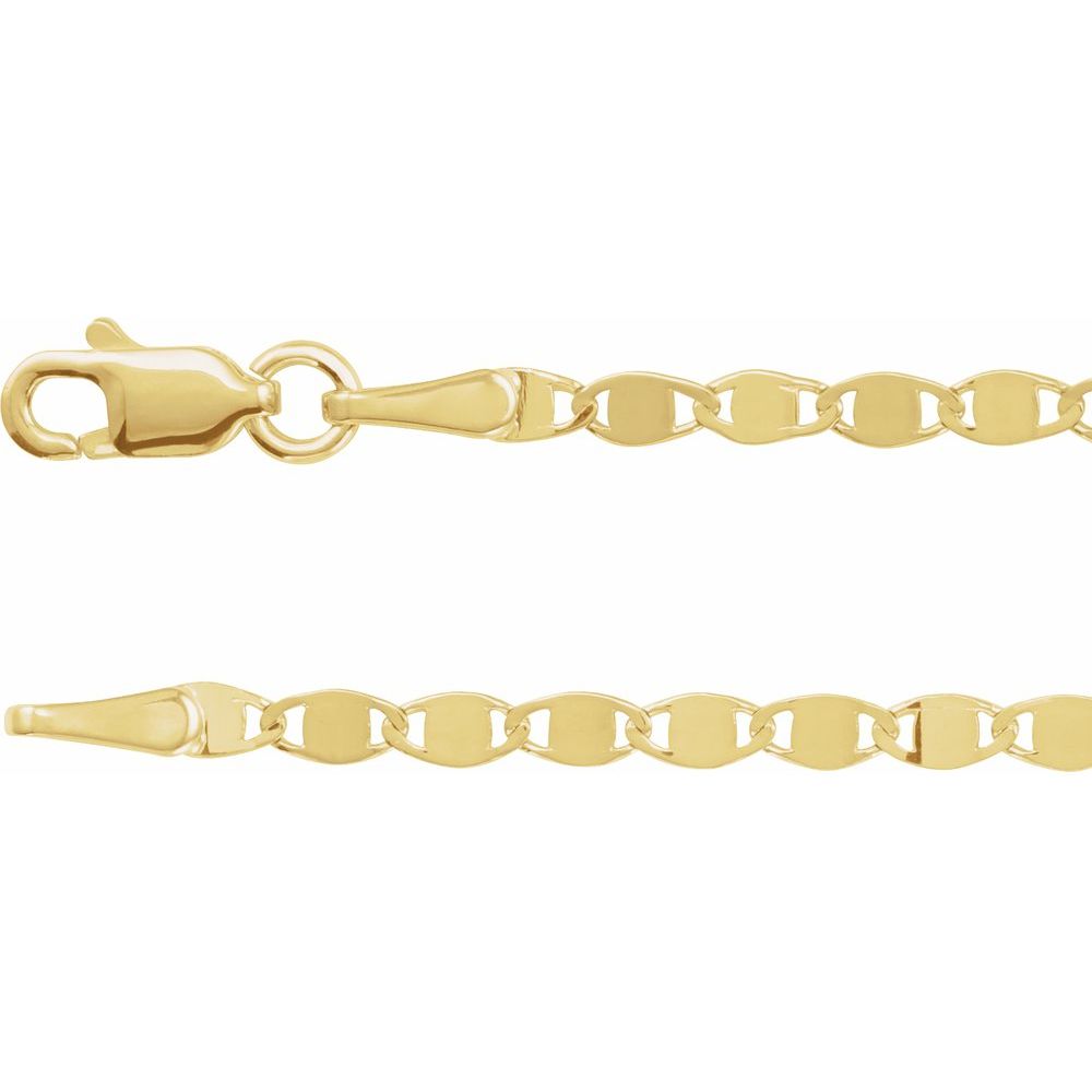 14KY Mirror Chain Necklace