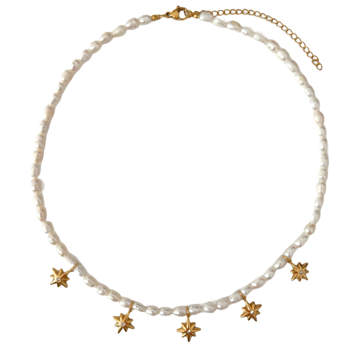 North Star Pearl Choker Necklace