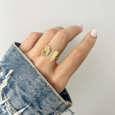 Adjustable Butterfly Ring