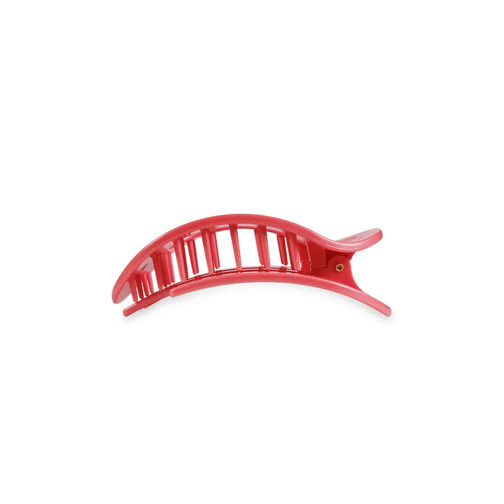 Round Flat Hair Clip | Calming Coral