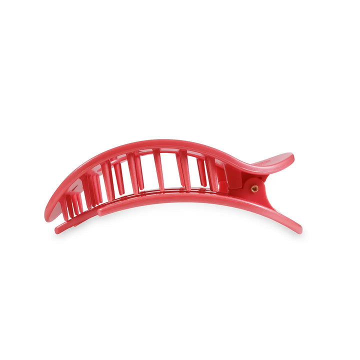Round Flat Hair Clip | Calming Coral