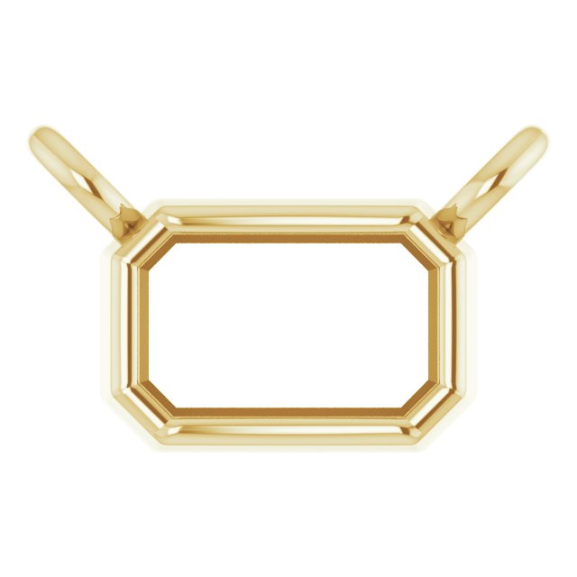 Bezel-Set Necklace - Shape