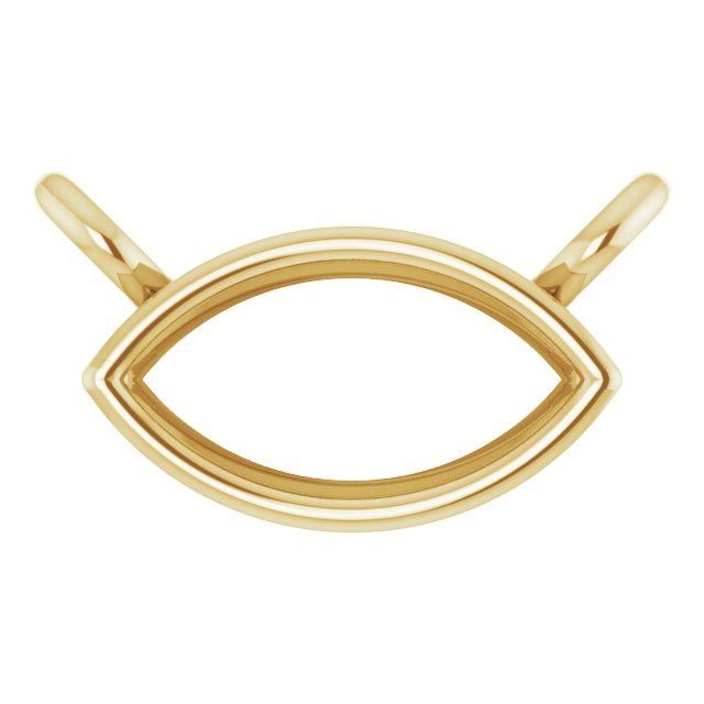 Bezel-Set Necklace - Shape