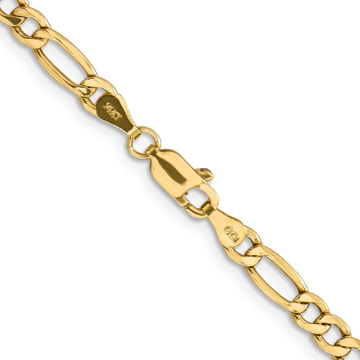 10K Semi-Solid Figaro Chain Necklace