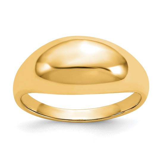 10K Polished Dome Ring