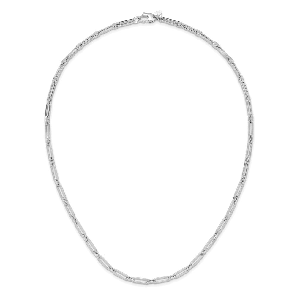 10K Flat Oval Link Necklace