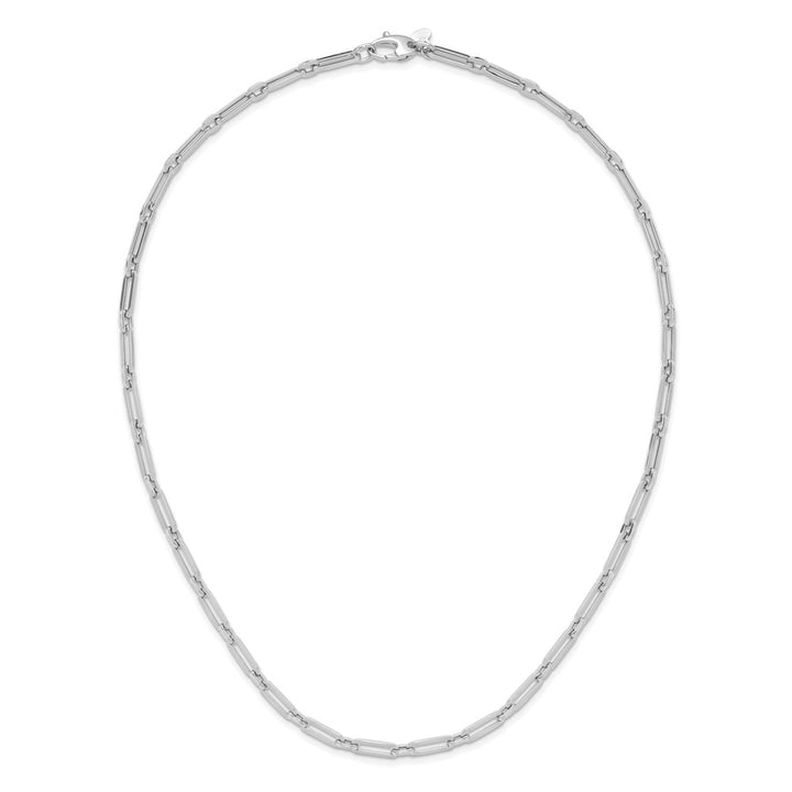 10K Flat Oval Link Necklace
