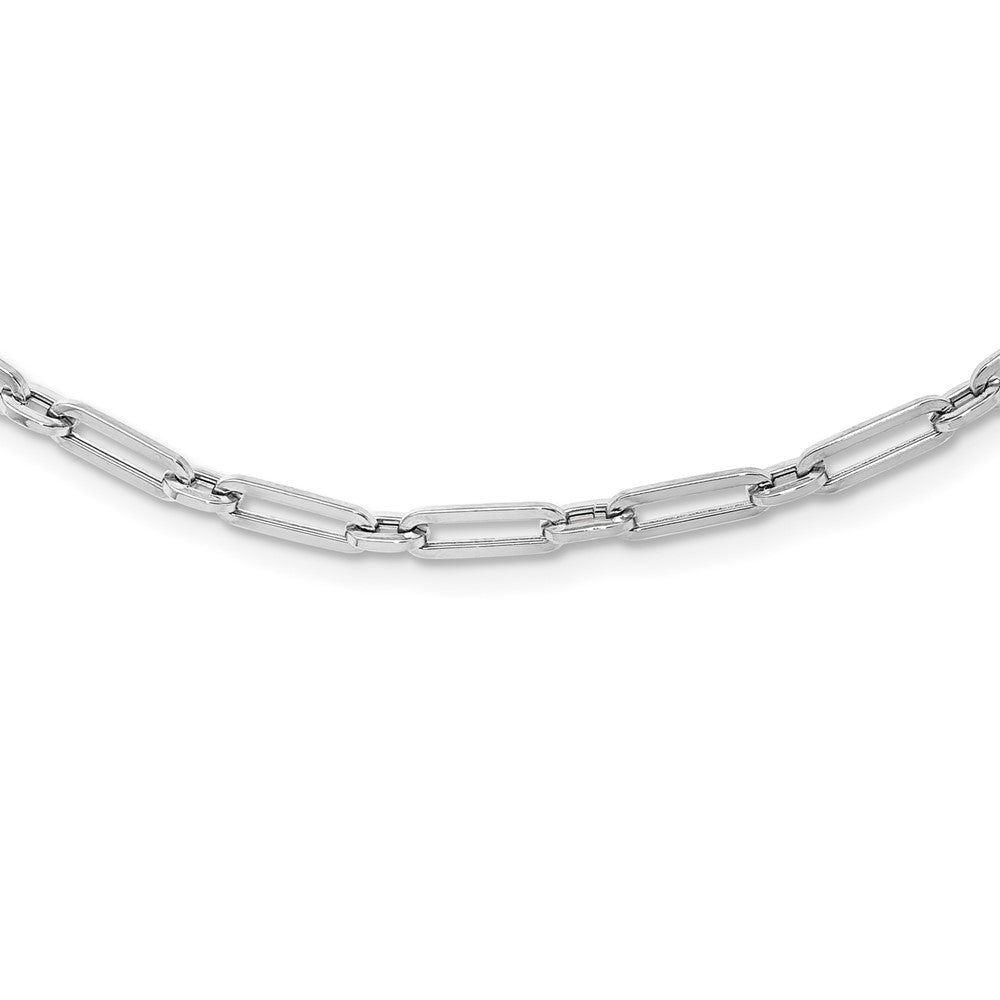 10K Flat Oval Link Necklace