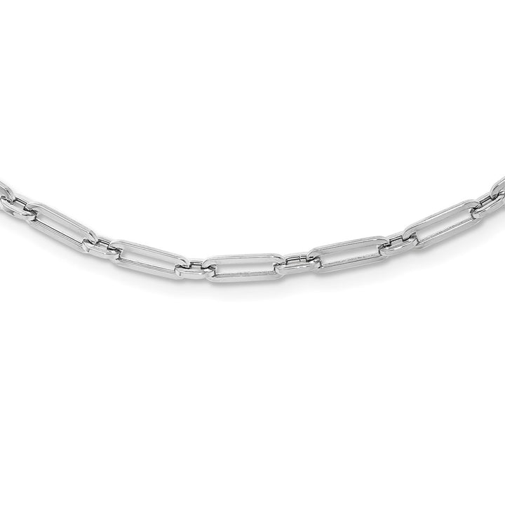 10K Flat Oval Link Necklace