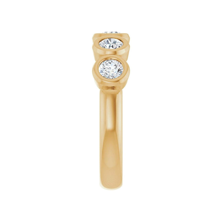 10K Round Bezel Diamond Anniversary Band-Embark Fine Jewelry