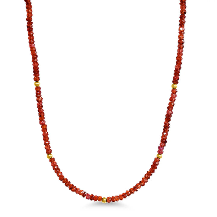 14K Gemstone & Bead Necklace