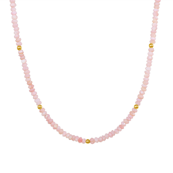 14K Gemstone & Bead Necklace