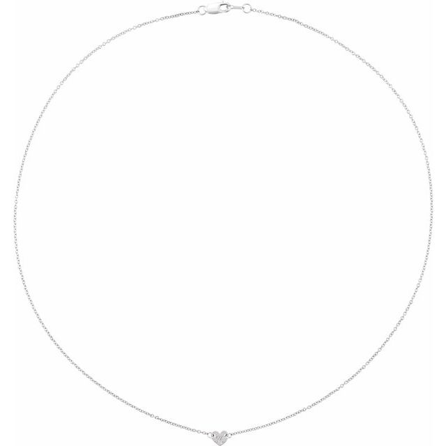 14K Engravable Heart Disc Family Necklace