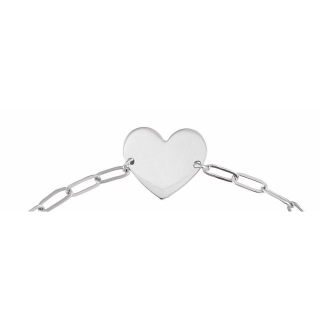 Engravable Heart Bracelet