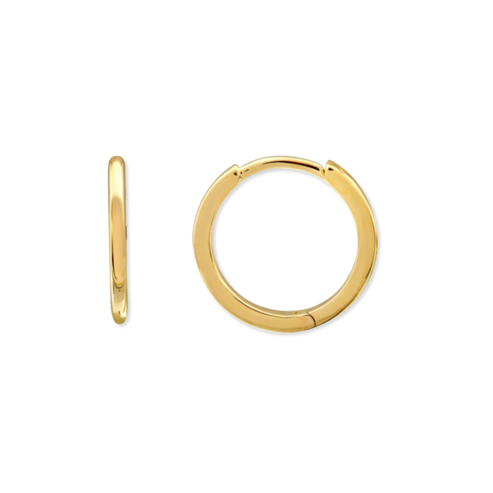 14K Mini Round Huggie