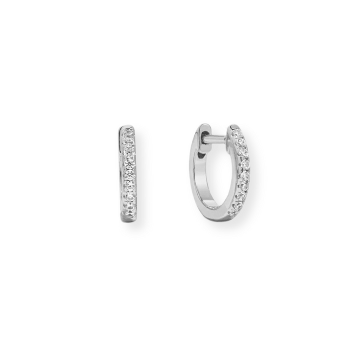 Pave Huggies - 2 Sizes