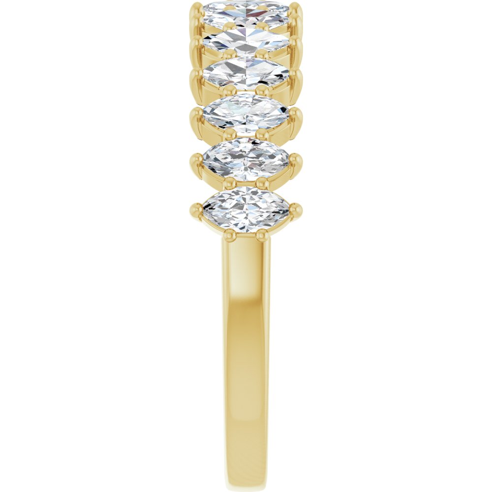 14K Marquise Diamond Anniversary Band