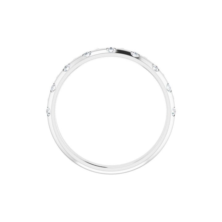 14K Diamond Inlay Stackable Ring