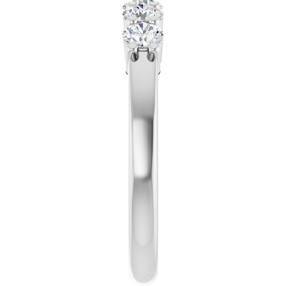 14K Five Stone Diamond Anniversary Band