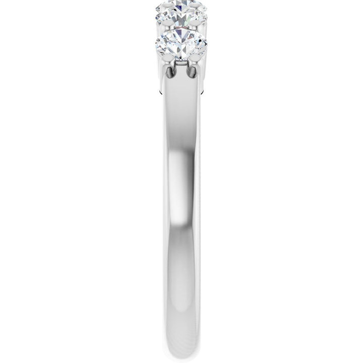 14K Five Stone Diamond Anniversary Band