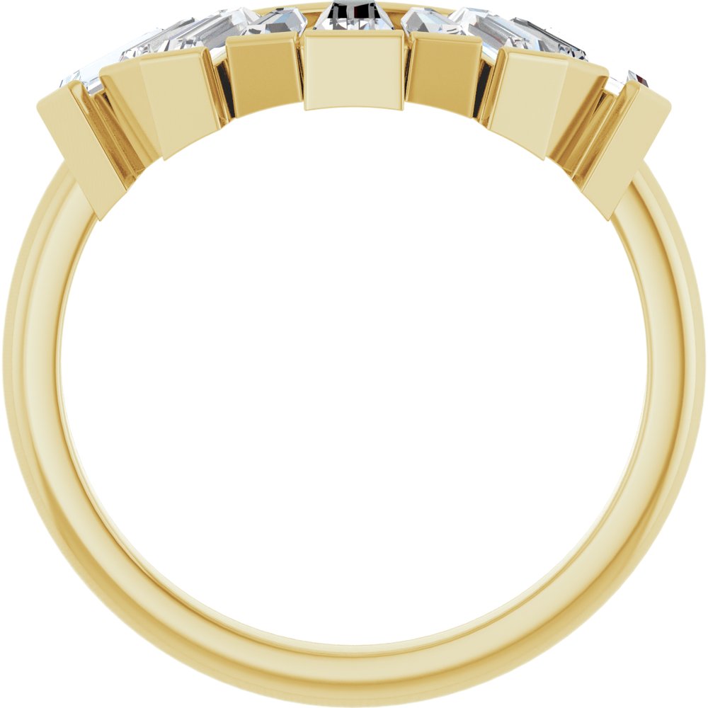 14K 3/4 CTW Lab Grown Diamond Contour Band