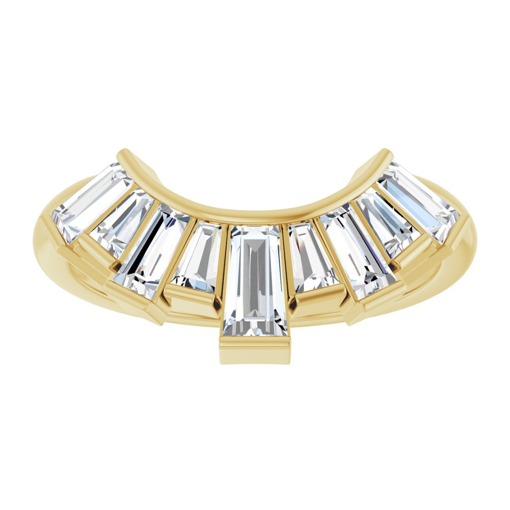 14K 3/4 CTW Lab Grown Diamond Contour Band