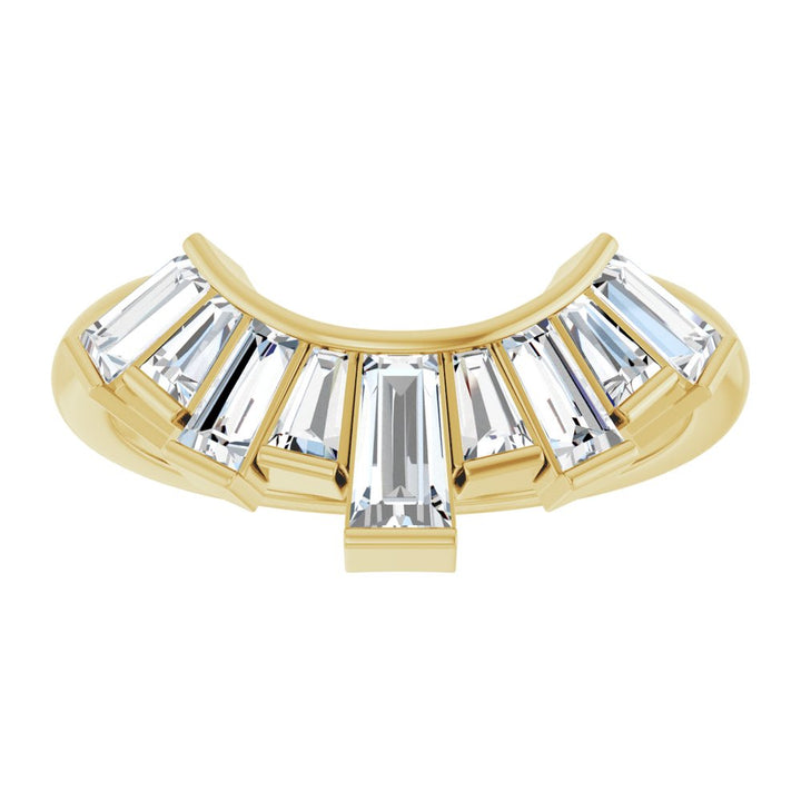 14K 3/4 CTW Lab Grown Diamond Contour Band