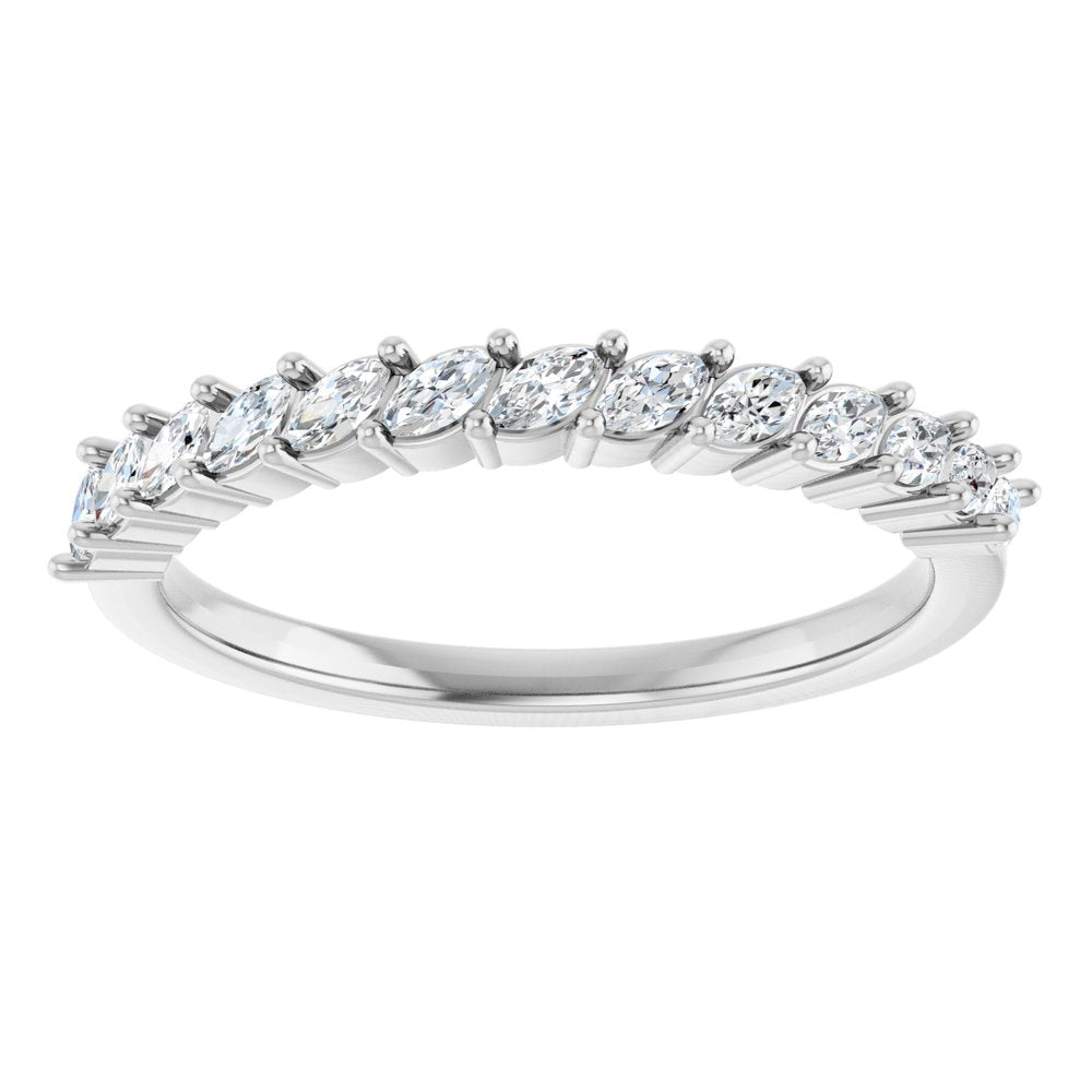 14K Diamond Marquise Anniversary Band
