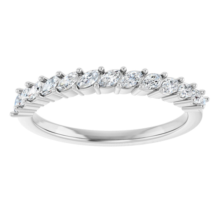 14K Diamond Marquise Anniversary Band