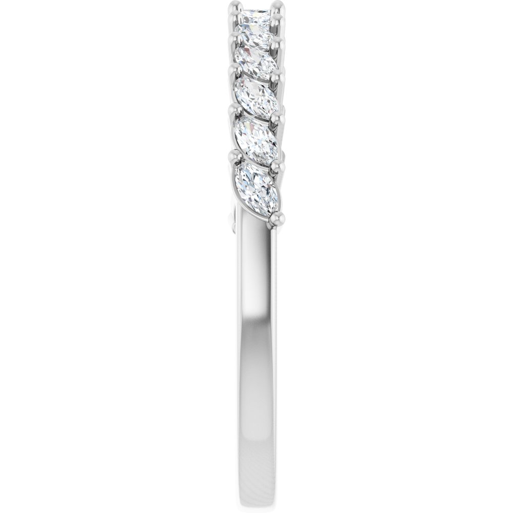 14K Diamond Marquise Anniversary Band