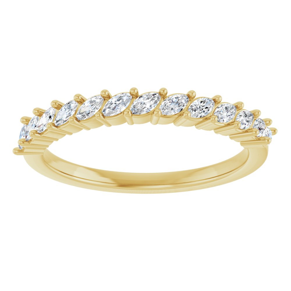 14K Diamond Marquise Anniversary Band