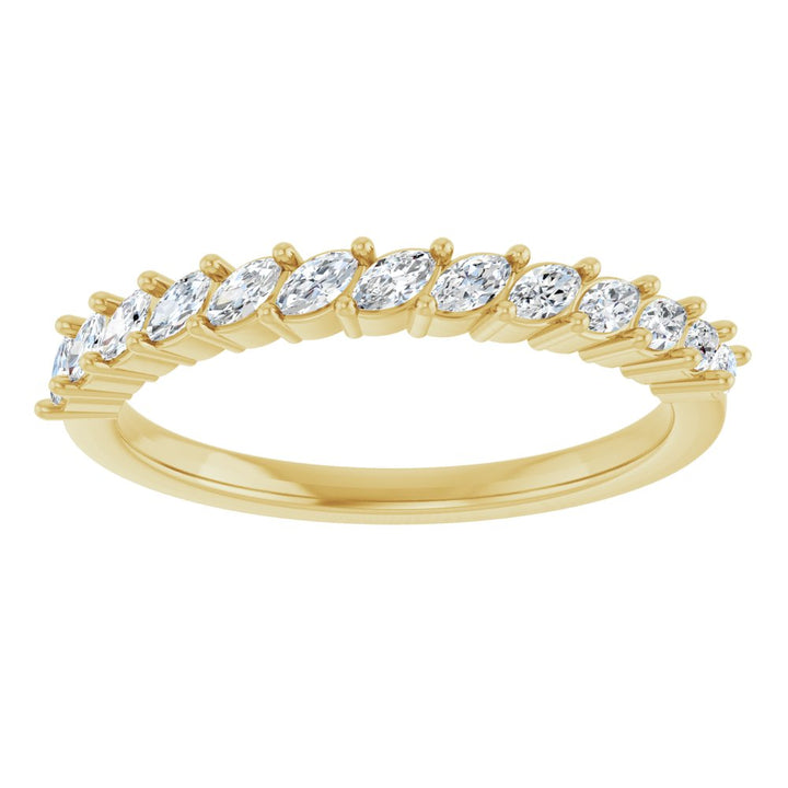 14K Diamond Marquise Anniversary Band