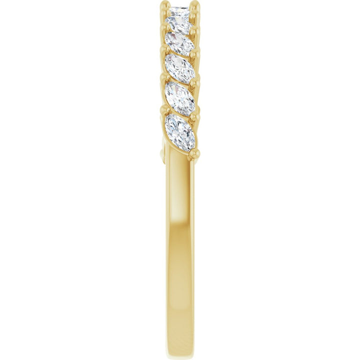 14K Diamond Marquise Anniversary Band