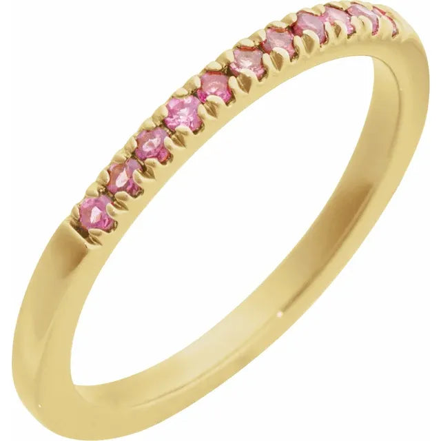 14K Stackable Birthstone Ring