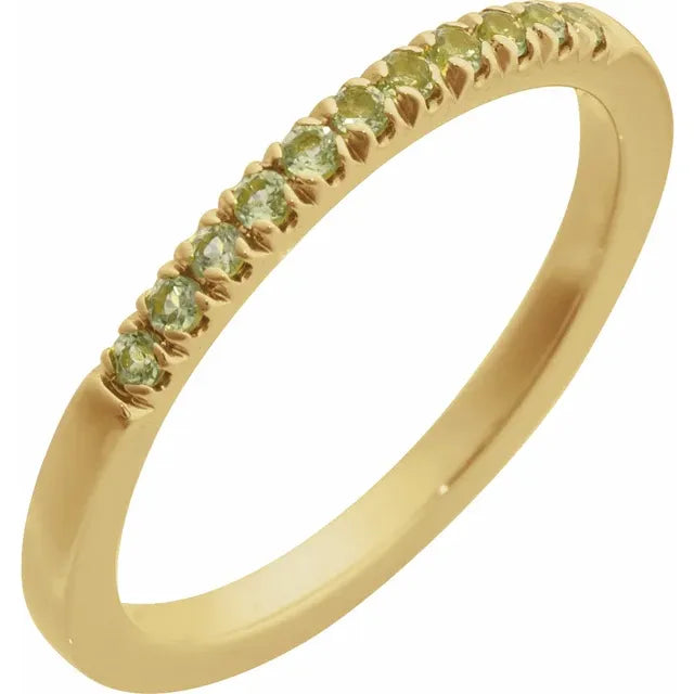 14K Stackable Birthstone Ring