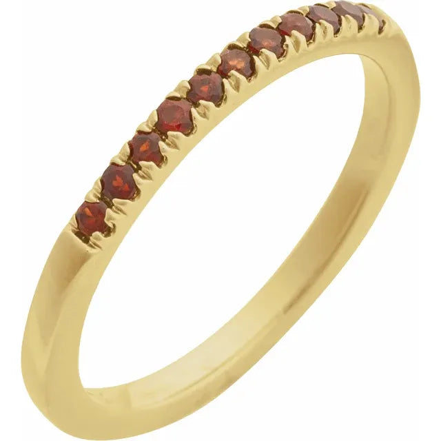 14K Stackable Birthstone Ring