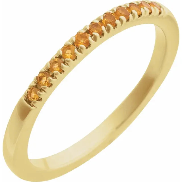 14K Stackable Birthstone Ring