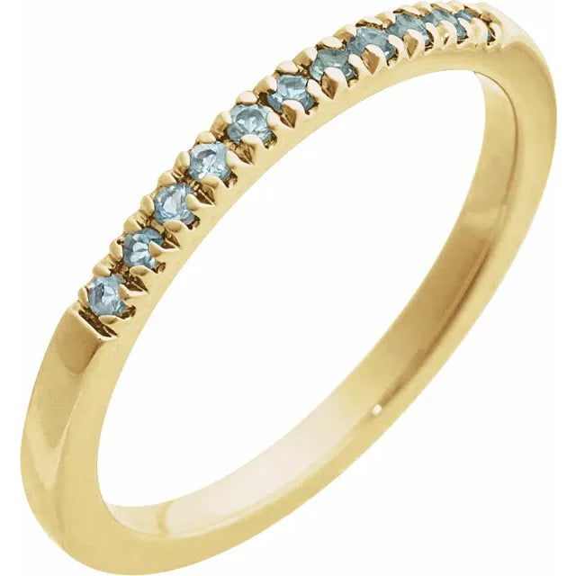 14K Stackable Birthstone Ring
