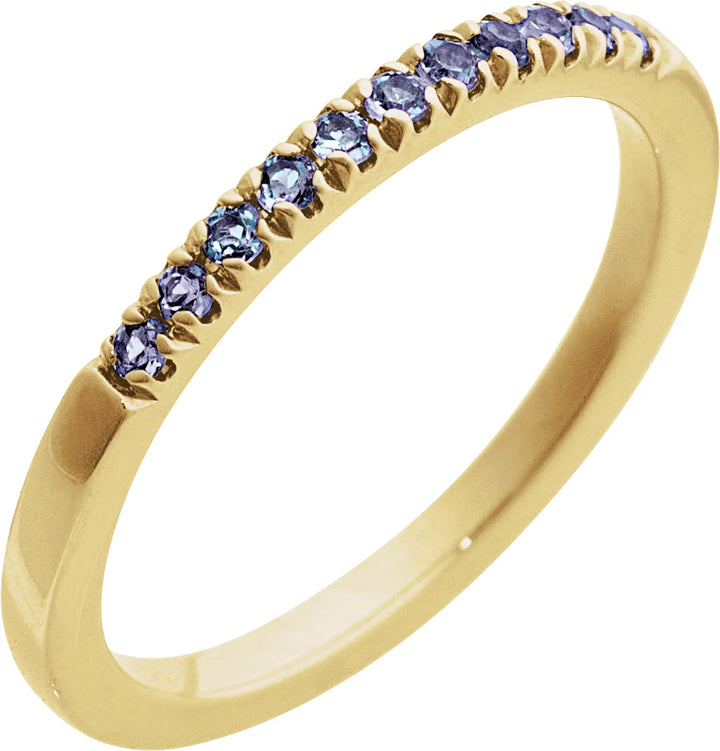 14K Stackable Birthstone Ring
