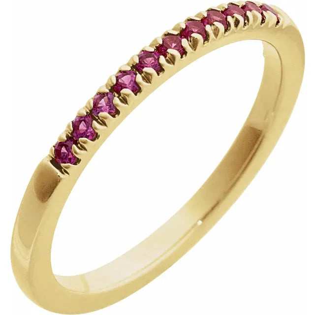 14K Stackable Birthstone Ring
